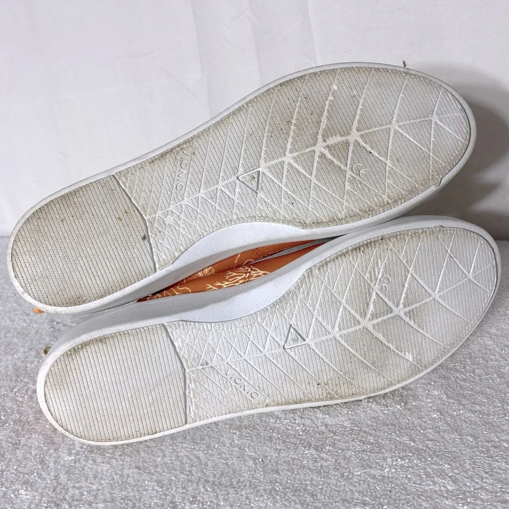 Vionic Beach Orange Pismo Starfish Coral Print Slip On Sneakers 8 - Picture 5 of 11